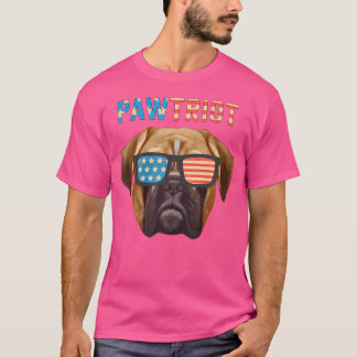 Funny Boxer Pawtriot Shirt För manar kvinnor Kids T