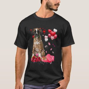 Funny Boxer Ro Heart Lycklig Alla hjärtans dag Hun T Shirt