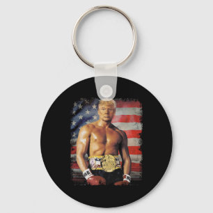 Funny Boxer Trump Trump Rocky Memy Nyckelring