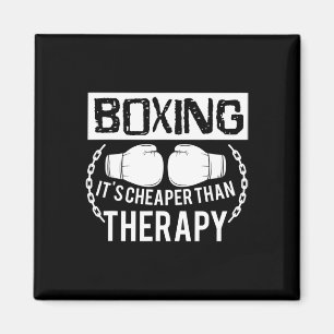 Funny Boxing Bättre än Therapy Glove Älskare Gif Magnet