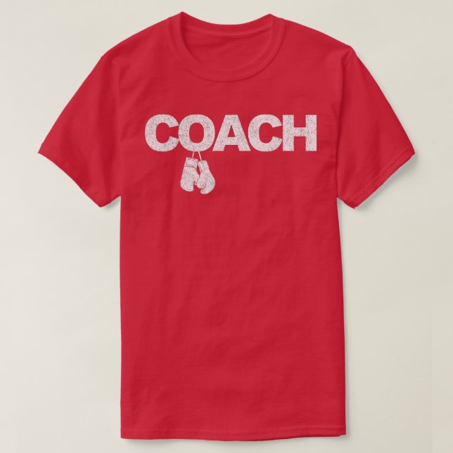 Funny Boxing Coach Boxing Trainer Retro T Shirt (Design framsida)