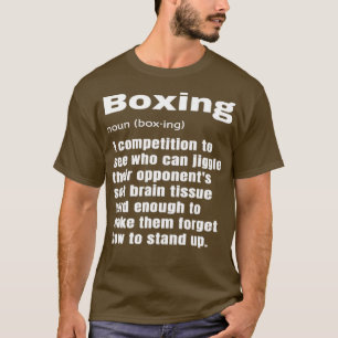 Funny Boxing Definition Boxer Coach Instructor T Shirt