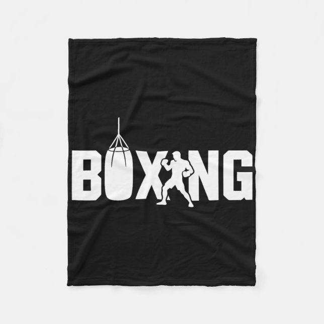 Funny Boxing Fighter Gymes Kickboxing for Wom Fleecefilt (Framsidan)