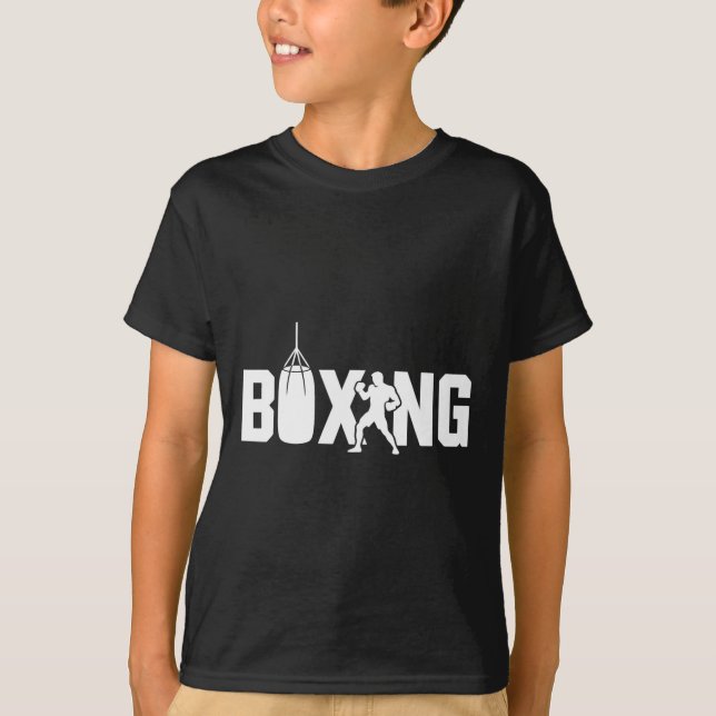 Funny Boxing Fighter Gymes Kickboxing for Wom T Shirt (Framsida)