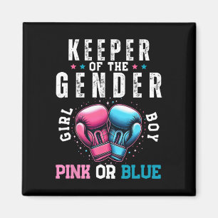 Funny Boxing Gender Visa innehavare av Gender Boxe Magnet