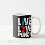Funny Boxing Glove Tee Live Kärlek Slår Kaffemugg<br><div class="desc">Funny Boxing Glove Tee Live Kärlek Slår</div>