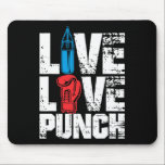 Funny Boxing Glove Tee Live Kärlek Slår Musmatta<br><div class="desc">Funny Boxing Glove Tee Live Kärlek Slår</div>
