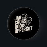 Funny Boxing Gym Jab Kor Krok Uppercut för kvinnor Knapp<br><div class="desc">Funny Boxing Gym Jab Kor Krok Uppercut for Women Boys</div>