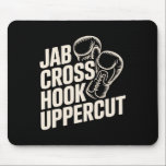 Funny Boxing Gym Jab Kor Krok Uppercut för kvinnor Musmatta<br><div class="desc">Funny Boxing Gym Jab Kor Krok Uppercut for Women Boys</div>