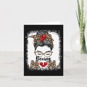 Funny Boxing-handskar Messy Bun Boxing Mamma Kort