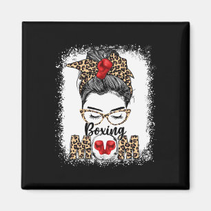 Funny Boxing-handskar Messy Bun Boxing Mamma Magnet