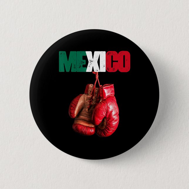 Funny Boxing - I Kärlek Boxing Mexico Knapp (Framsida)