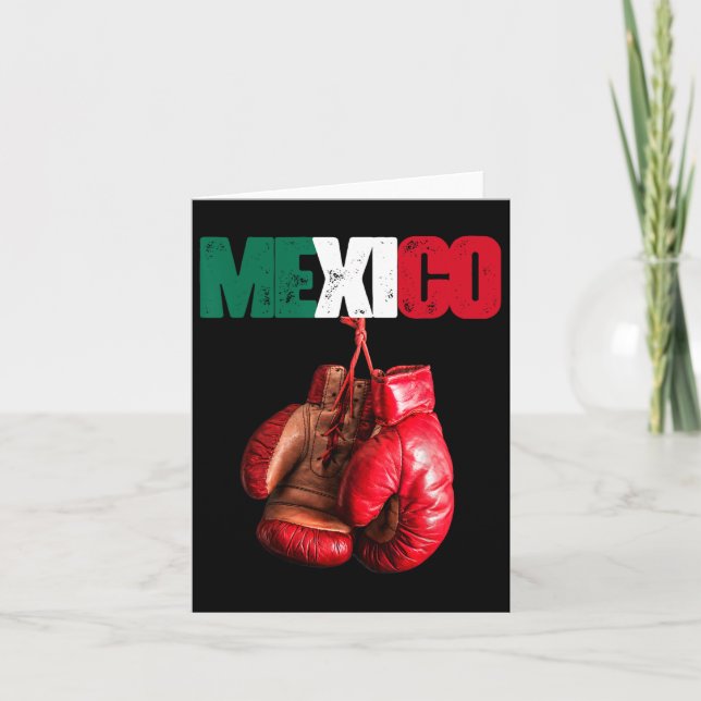 Funny Boxing - I Kärlek Boxing Mexico Kort (Framsida)