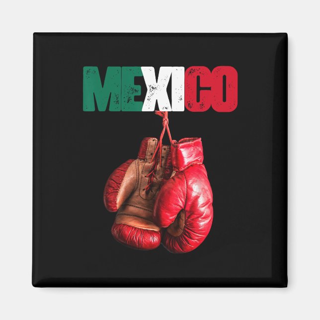 Funny Boxing - I Kärlek Boxing Mexico Magnet (Framsidan)