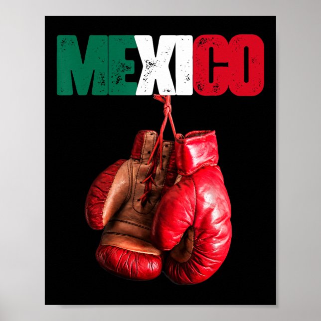 Funny Boxing - I Kärlek Boxing Mexico Poster (Framsidan)