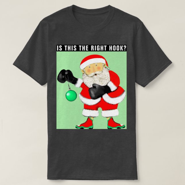 Funny Boxing-jul T Shirt (Design framsida)
