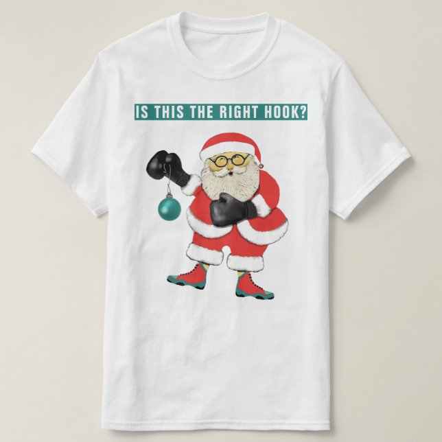 Funny Boxing-jul T Shirt (Design framsida)