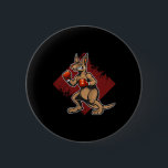 Funny Boxing Kangaroos med handskar Boxer Puncher  Knapp<br><div class="desc">Funny Boxing Kangaroos med handskar Boxer Puncher Kangaroo</div>
