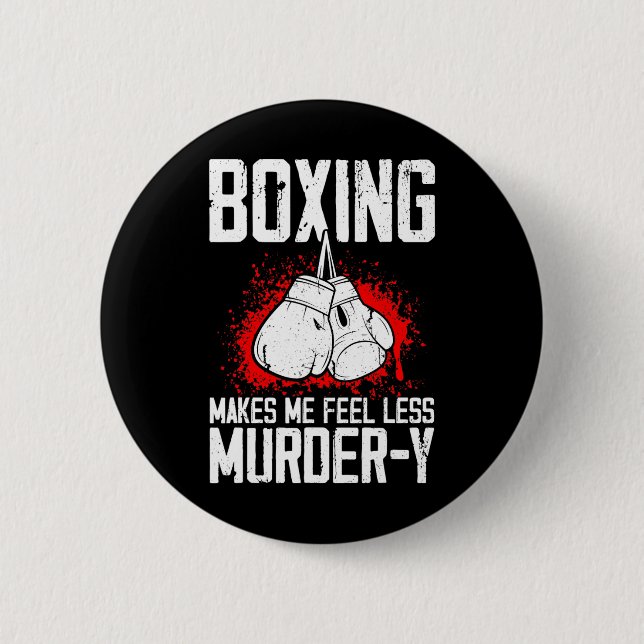 Funny Boxing Kickboxer Savate Mma Martial Arts Kic Knapp (Framsida)