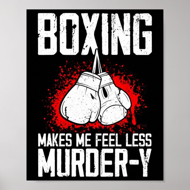 Funny Boxing Kickboxer Savate Mma Martial Arts Kic Poster (Framsidan)