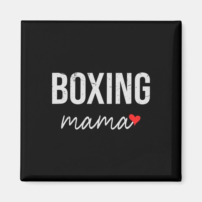 Funny Boxing Mamma - Cute Boxing Mamma Gift for Wo Magnet (Framsidan)