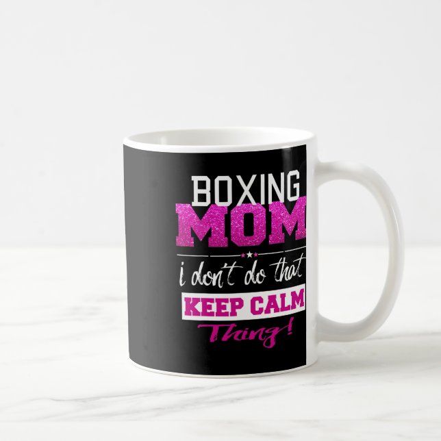 Funny Boxing Mamma T Shirt Best Mor Kaffemugg (Höger)