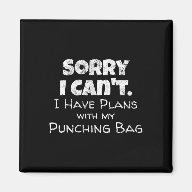 Funny Boxing-offertdesign - Slående Bag Boxer Mem Magnet (Framsidan)