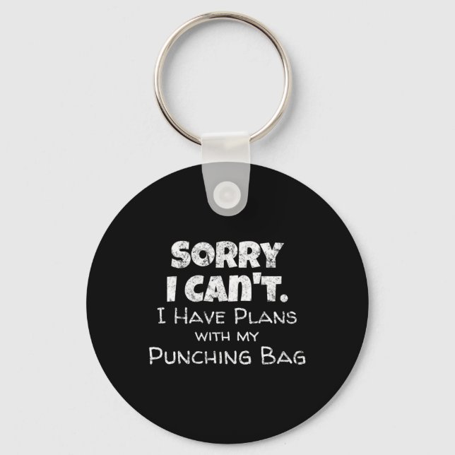 Funny Boxing-offertdesign - Slående Bag Boxer Mem Nyckelring (Framsida)