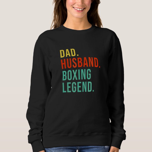 Funny Boxing Pappa Make Legend Coola Manar Pappor T Shirt (Framsida)