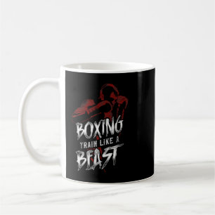 Funny Boxing Vintage Boxing Tåg som en Beast Kaffemugg