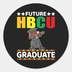 Funny Boy College Graduation Kid Future Hbcu Gradu Runt Klistermärke
