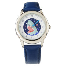 Funny Boy Shark Navy Blue Nautical Kids Namn Sea
