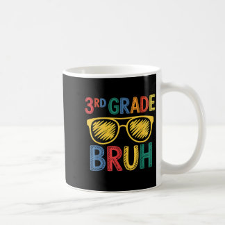 Funny Boys Girls Back to School 3rd Grade Bruh Kaffemugg