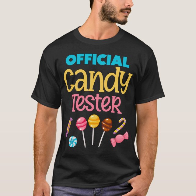Funny Boys Girls Candy Älskare T Shirt (Framsida)