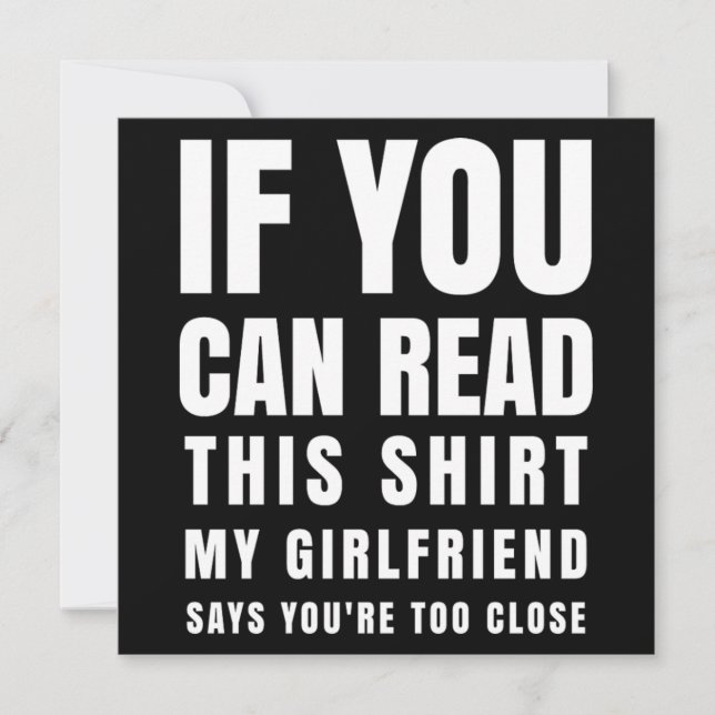 Funny Boyvän Shälsar Valentine Gift för honom Mana Inbjudningar (Framsida)