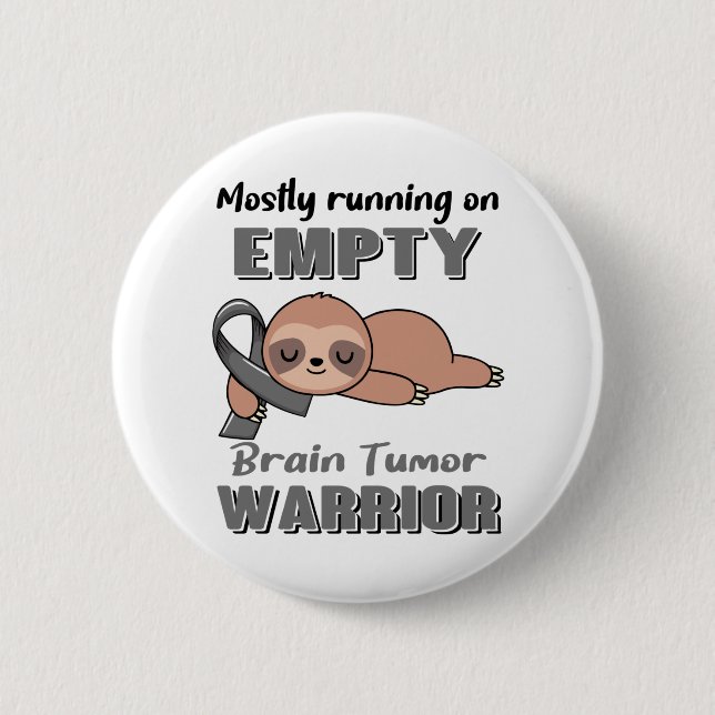 Funny Brain Tumor Awareness Gifts Knapp (Framsida)