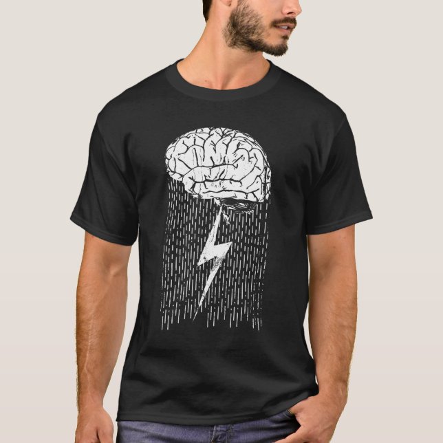 Funny Brainstorm Tee Shirt (Framsida)