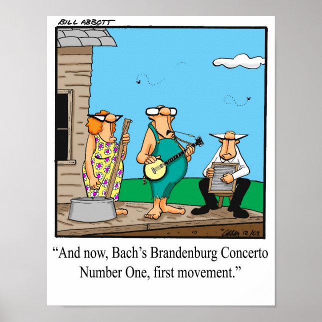 Funny Brandenburg-konsert Poster (Framsidan)