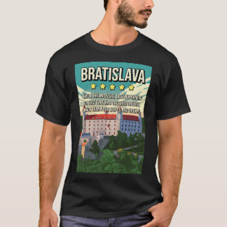 Funny Bratislava Slovakia Review 5 Star Travel Pos T Shirt