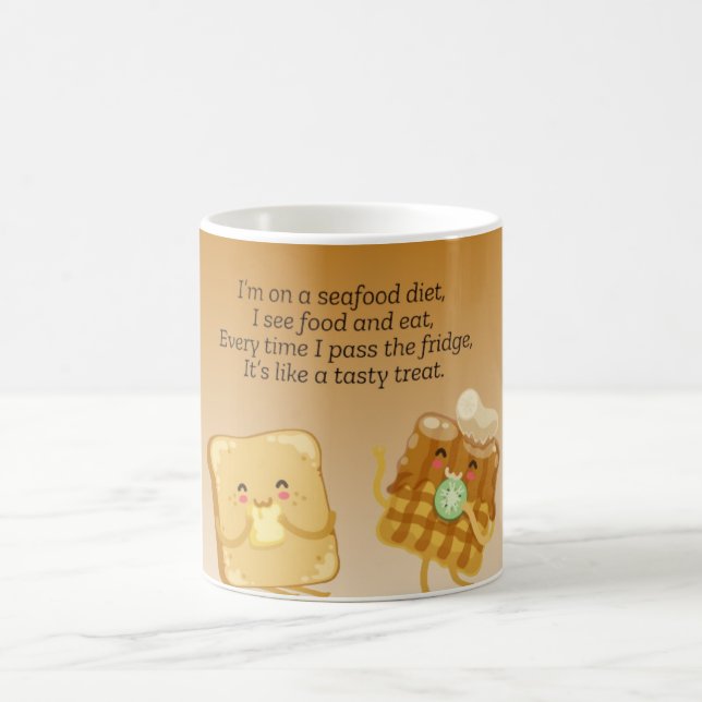 Funny Bread Coffee Mugg - A slice of Humor (Center)