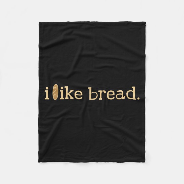 Funny Bread Lover Minimalist Sourdough Baking  Fleecefilt (Framsidan)