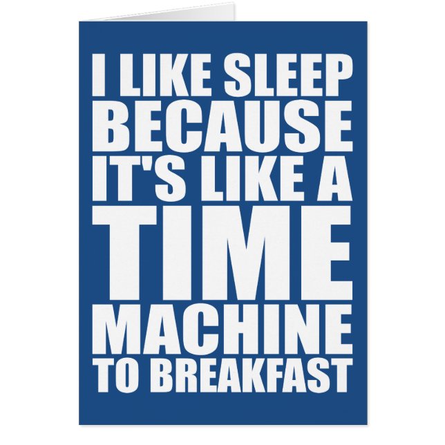 Funny Breakfast-Novelty Hälsningskort (Framsidan)