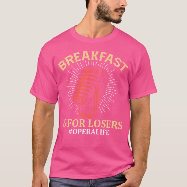 Funny Breakfast Opera Singer Singer Gokalist T Shirt (Framsida)