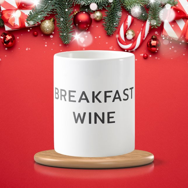 Funny Breakfast vin personlig Magisk Mugg (Skapare uppladdad)
