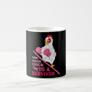 Funny Breast Cancer Warrior Survivor Girl Women Kaffemugg