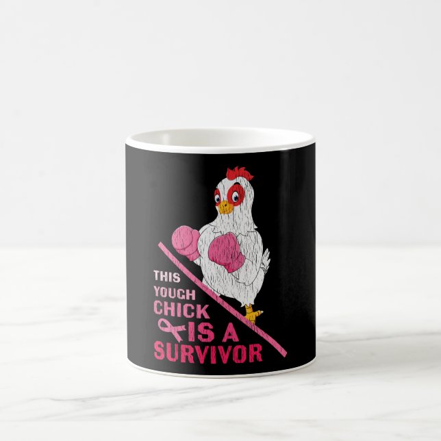 Funny Breast Cancer Warrior Survivor Girl Women Kaffemugg (Center)