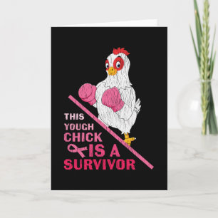 Funny Breast Cancer Warrior Survivor Girl Women Kort