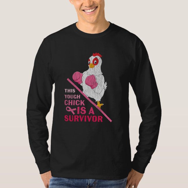 Funny Breast Cancer Warrior Survivor Girl Women T Shirt (Framsida)