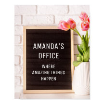 Funny Brev board Felt Board Anpassningsbar Text Of