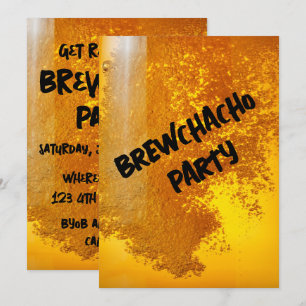 Funny Brewchacho Beer Inbjudningar